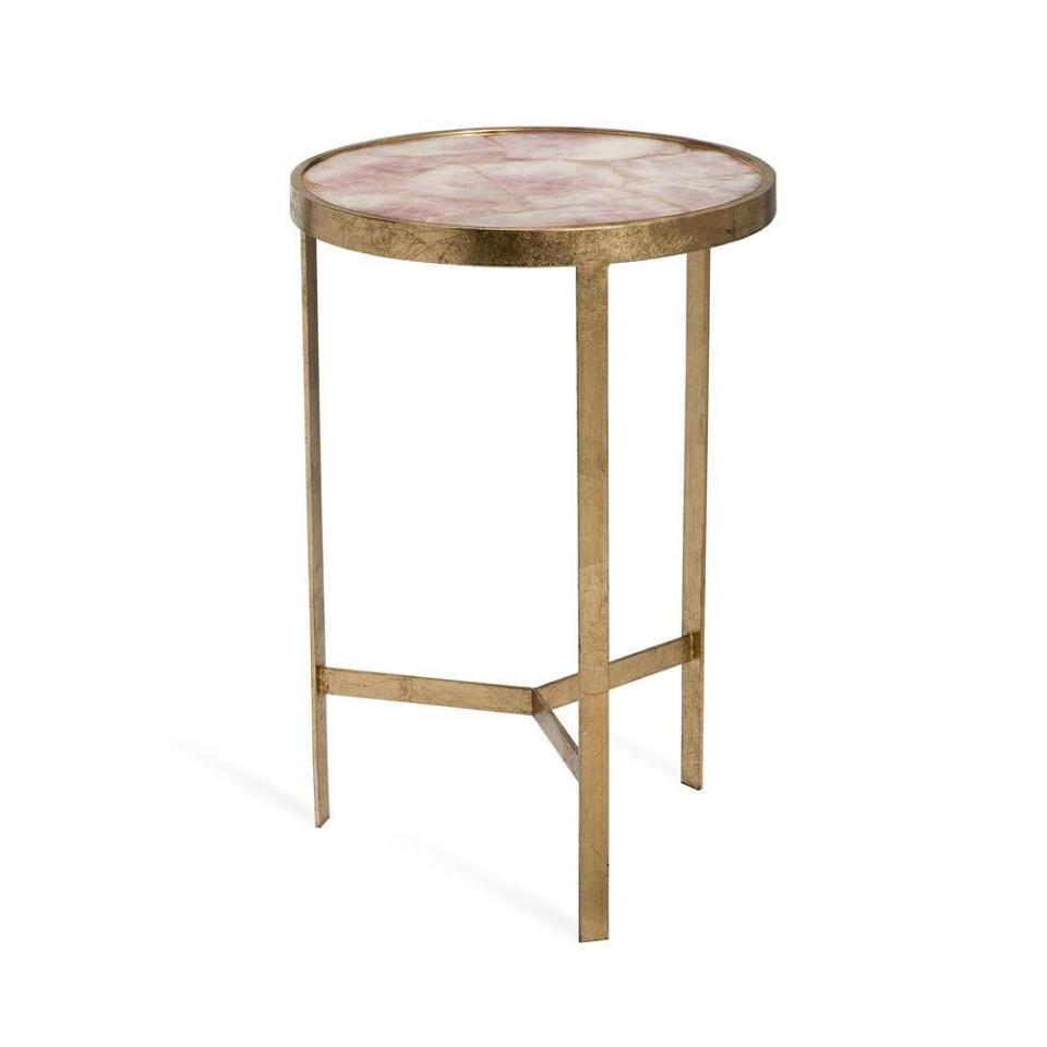 <p>myshopify.com</p><p><strong>$1313.00</strong></p><p><a href="https://eclectic-home-new-orleans.myshopify.com/collections/furniture/products/blush-marble-drink-table" rel="nofollow noopener" target="_blank" data-ylk="slk:SHOP NOW;elm:context_link;itc:0;sec:content-canvas" class="link ">SHOP NOW</a></p><p>An elegant end table will level up any room, and will likely be something you don't automatically think to add to your cart. Start here, then add a small vase of fresh flowers.</p>