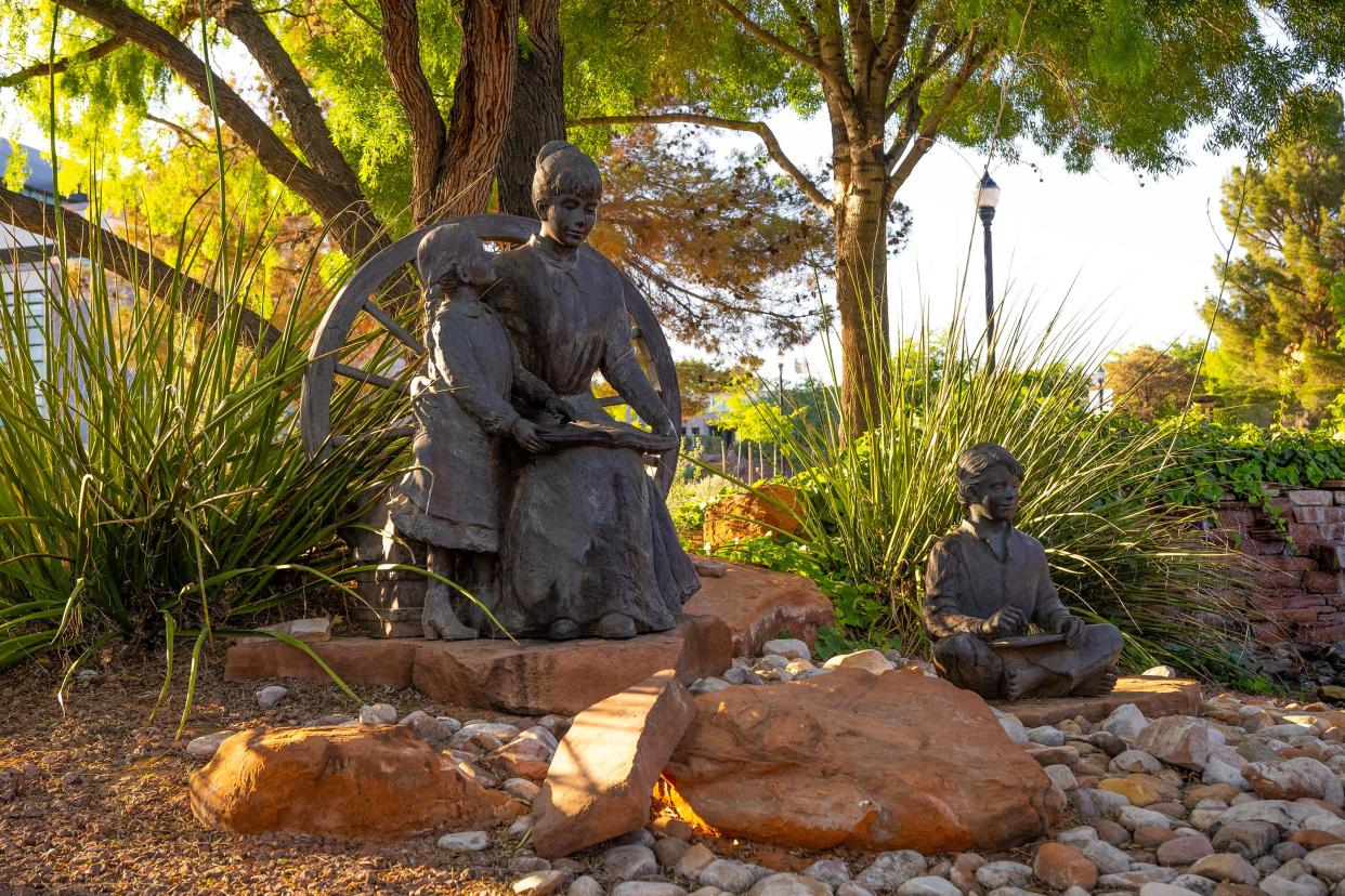 Utah Tech University is expanding its on-campus pioneer monument to include Heritage Cove, a set of monuments detailing the region’s history. During Founders’ Weekend on Sept. 15-16, the University will host the Heritage Cove Ribbon Cutting to celebrate this addition to Utah Tech’s Encampment Mall.