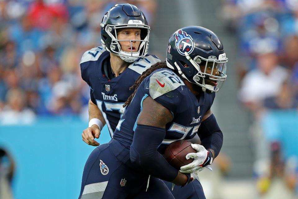 Ryan Tannehill and Derrick Henry are likely both done in Tennessee. (Photo by Justin Ford/Getty Images)