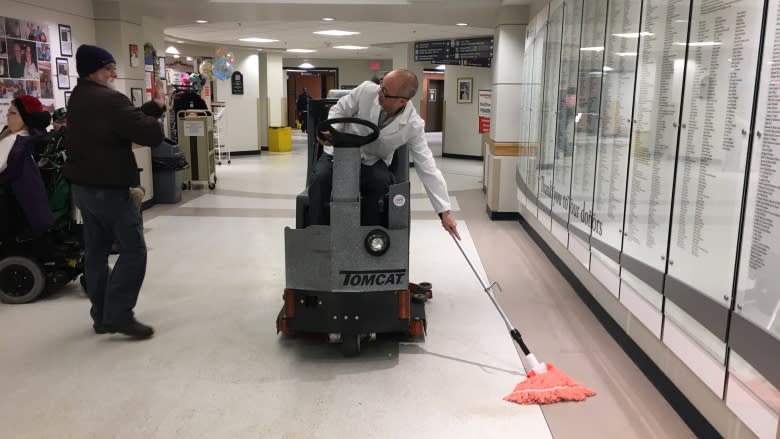 'It's more than just cleaning floors,' says Morning Edition's newest Employee of the Week