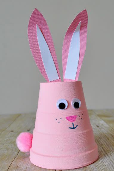 <p>These little pink bunnies are so easy to make and will look adorable around the house for Easter.</p><p><strong>Get the tutorial at <a href="http://iheartcraftythings.com/foam-cup-bunny-craft.html" rel="nofollow noopener" target="_blank" data-ylk="slk:I Heart Crafty Things;elm:context_link;itc:0;sec:content-canvas" class="link ">I Heart Crafty Things</a>. </strong></p>