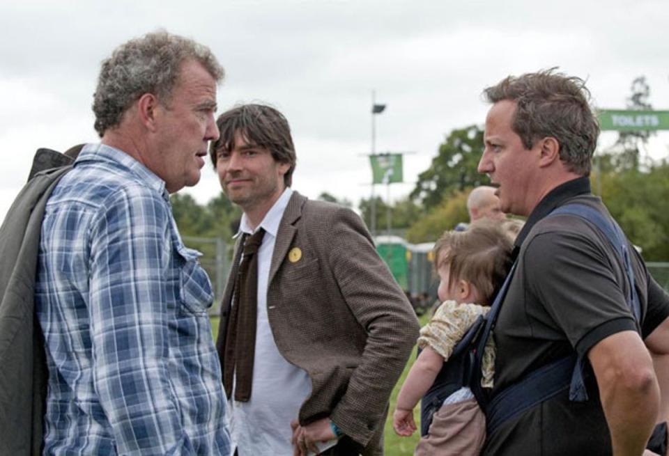 Jeremy Clarkson (pictured left) and David Cameron (pictured right) both live in the Cotswolds (PA)