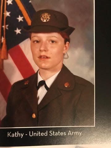 Kathy Musick, commander of the James E. Yenor Post 193, American Legion, served in the Army from 1977-80.