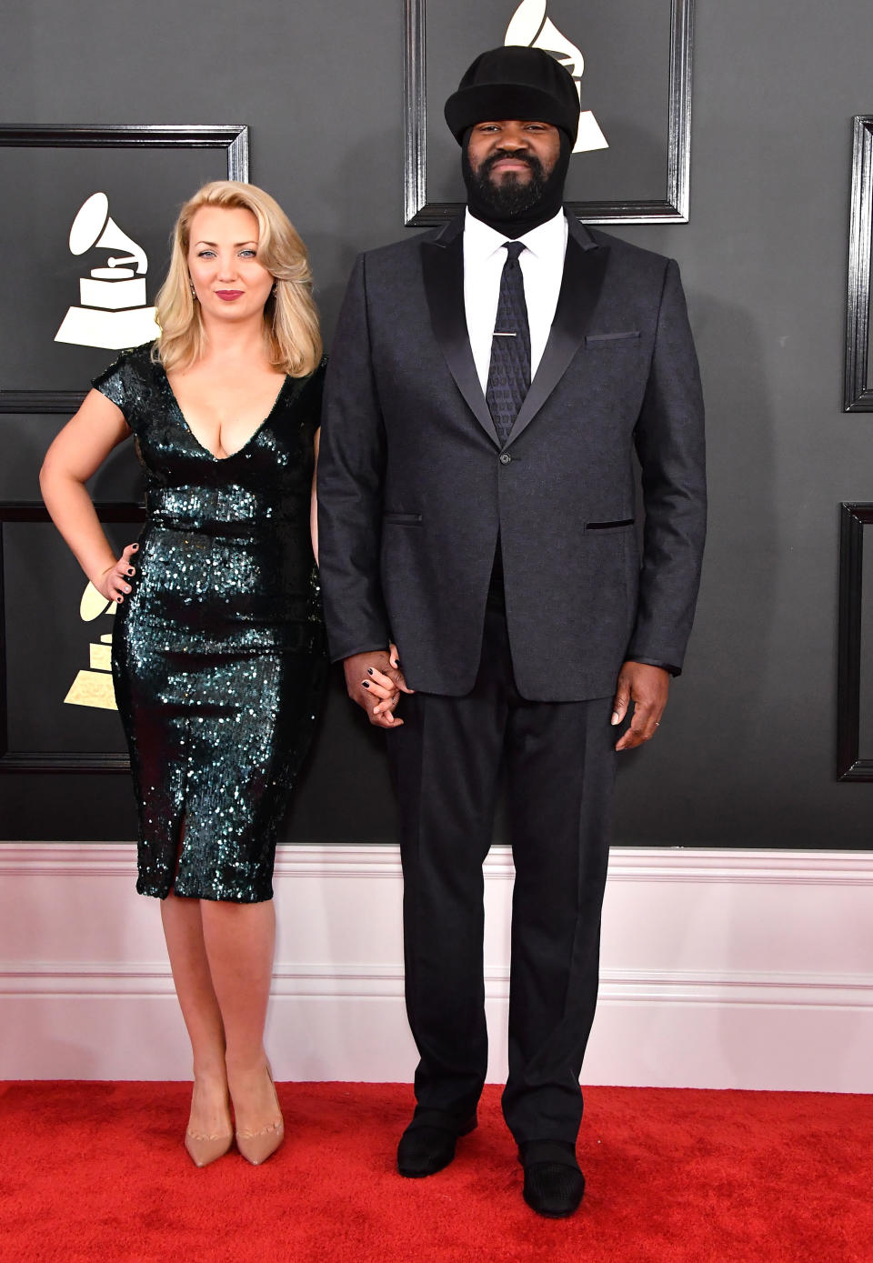 LOS ANGELES, CA - FEBRUARY 12:  Victoria Porter (L) and singer Gregory Porter attend The 59th GRAMMY Awards at STAPLES Center on February 12, 2017 in Los Angeles, California.  (Photo by Steve Granitz/WireImage)