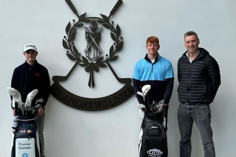 Golfing brothers Connor (left) and Gregor Graham are being backed this season by Andrew Kennedy at Clayton Caravan Park in St Andrews, along with former Open champion Paul Lawrie -Credit:Bannerman Media