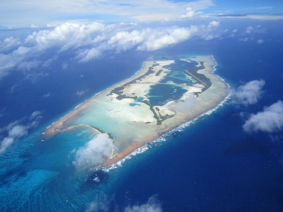 An aerial view of Palmyra AtollCourtesy of The Nature Conservancy / Graeme Gale