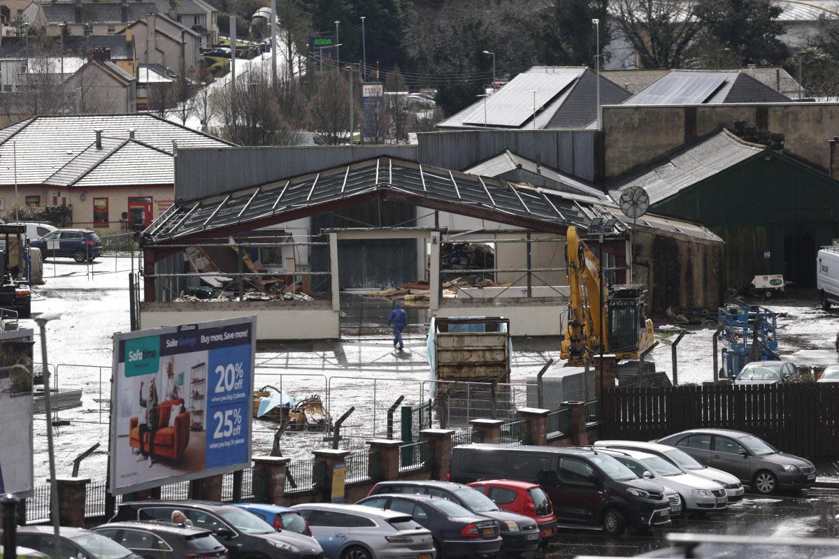 Construction under way at the old TP Toppings site. <i>(Image: John McVitty.)</i>