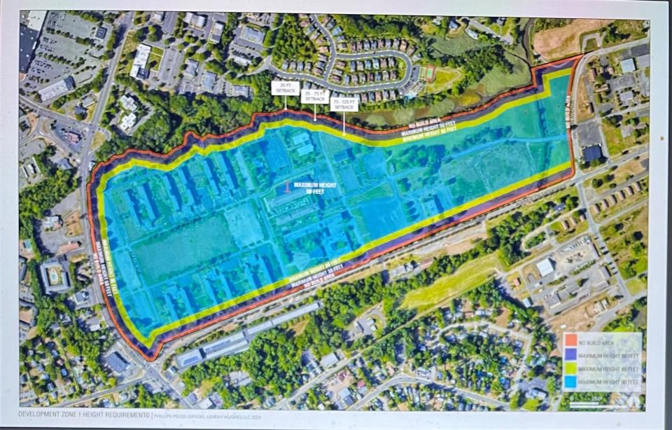The Whale Parcel is the largest of the Netflix developed zones at Fort Monmouth and consists of about 117 acres of land.