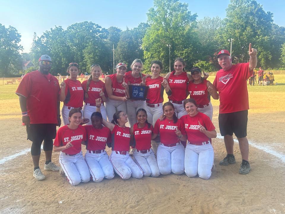 The St. Joseph Academy softball team won its fourth straight South Non-Public B title with a 9-2 victory over Gloucester Catholic on Friday.