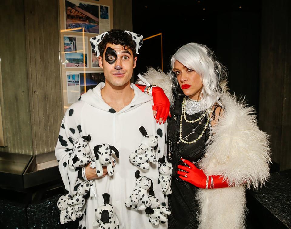 Mia Swier and Darren Criss - Cruella de Vil and a Dalmatian