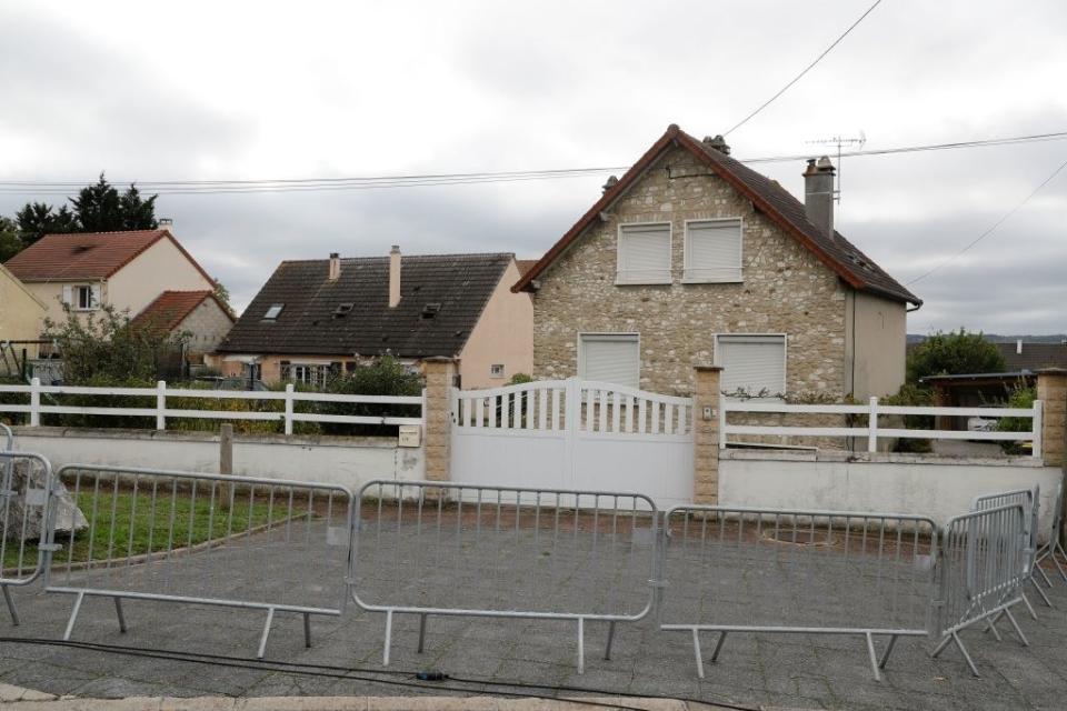 A house with a barricade around it