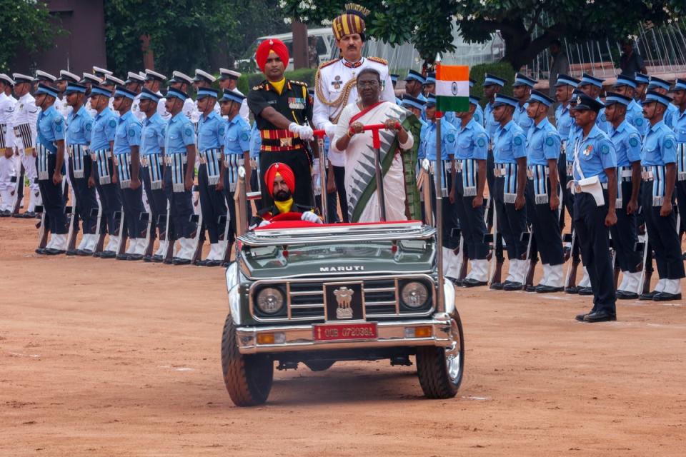 Droupadi Murmu is India’s second female president (Reuters)