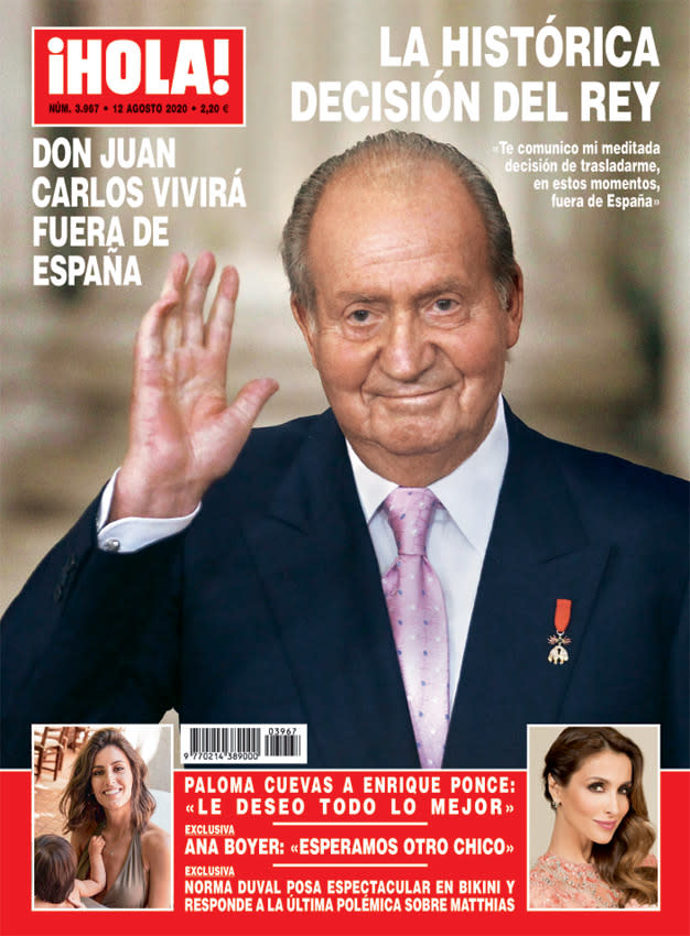 Rey Juan Carlos, portada ¡HOLA!