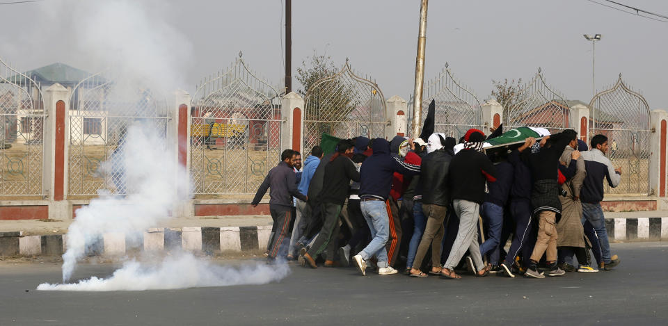 Funeral procession of 16-year-old boy