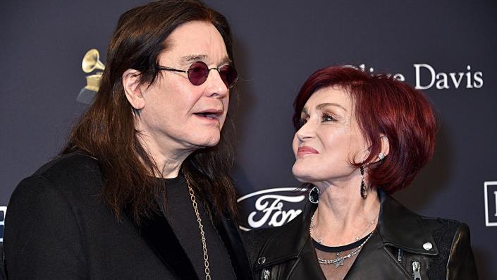 Sharon and Ozzy Osbourne at a Pre-GRAMMY Gala