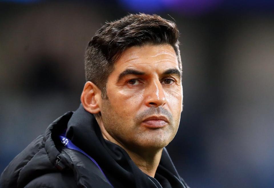 Spurs have called off talks with Paulo Fonseca with an appointment close (PA Wire)