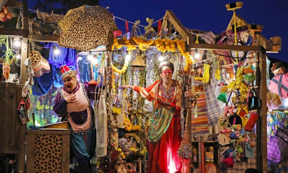 The Macnas Halloween parade making its way through Galway city centre last year.