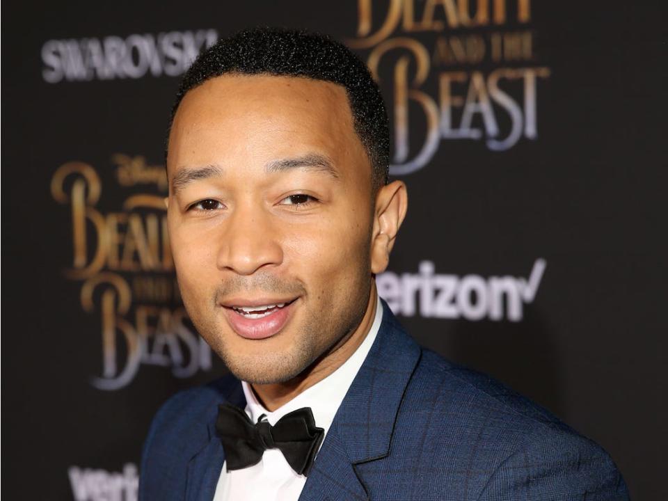 John Legend at the premiere of "Beauty and the Beast."