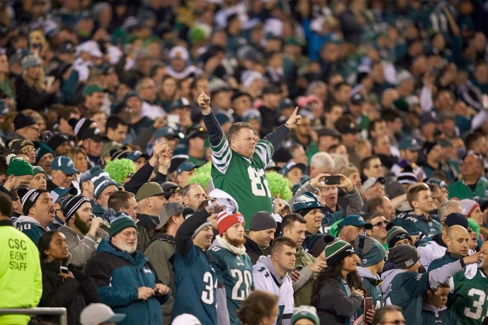 Philadelphia Eagles fans, January 2018 | Rob Tringali /Sports Illustrated/Getty