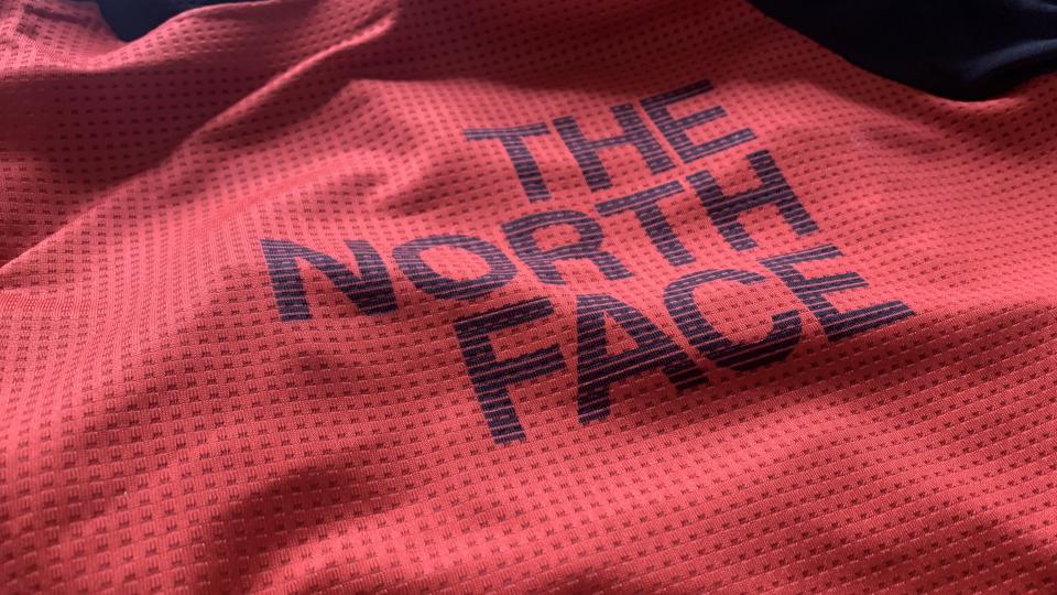 Close up of The North Face Trailjammer shirt