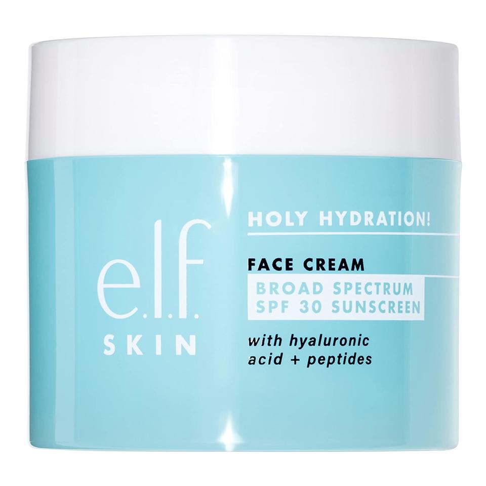 e.l.f. Holy Hydration! SPF 30 Face Cream: $13, Transforms Skin Texture