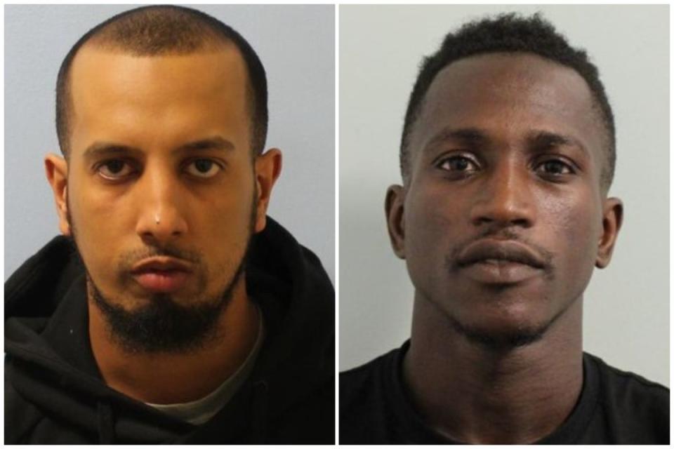 Abdul Mohamed (L) and Ali Ceesay (Metropolitan Police)