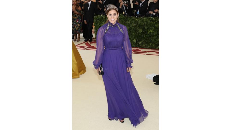 Princess Beatrice at the Costume Institute Benefit at Metropolitan Museum of Art on May 7, 2018 in New York City.