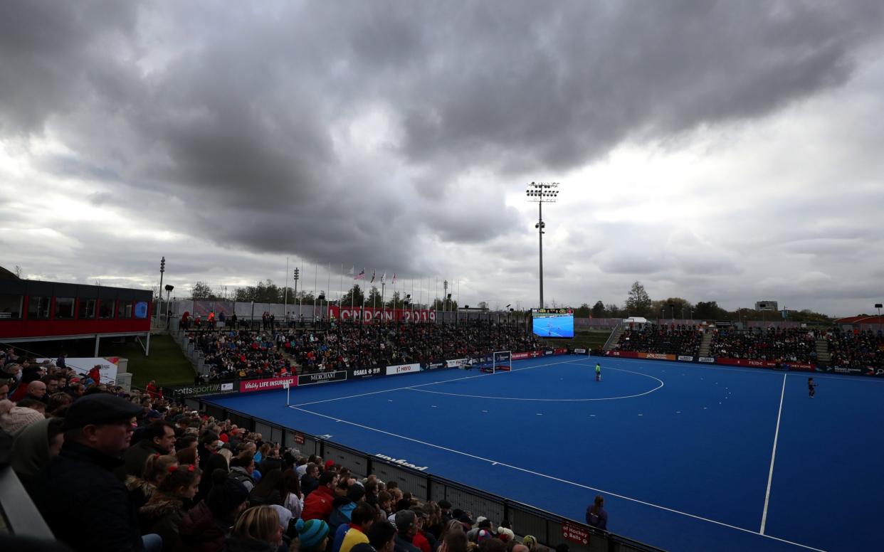 General view during the Olympic Qualifier match between Great Britain Women and Chile Women at Lee Valley Hockey and Tennis Centre on November 03, 2019 in London - England Hockey to review talent identification and access after second letter reports experience of racism - GETTY IMAGES