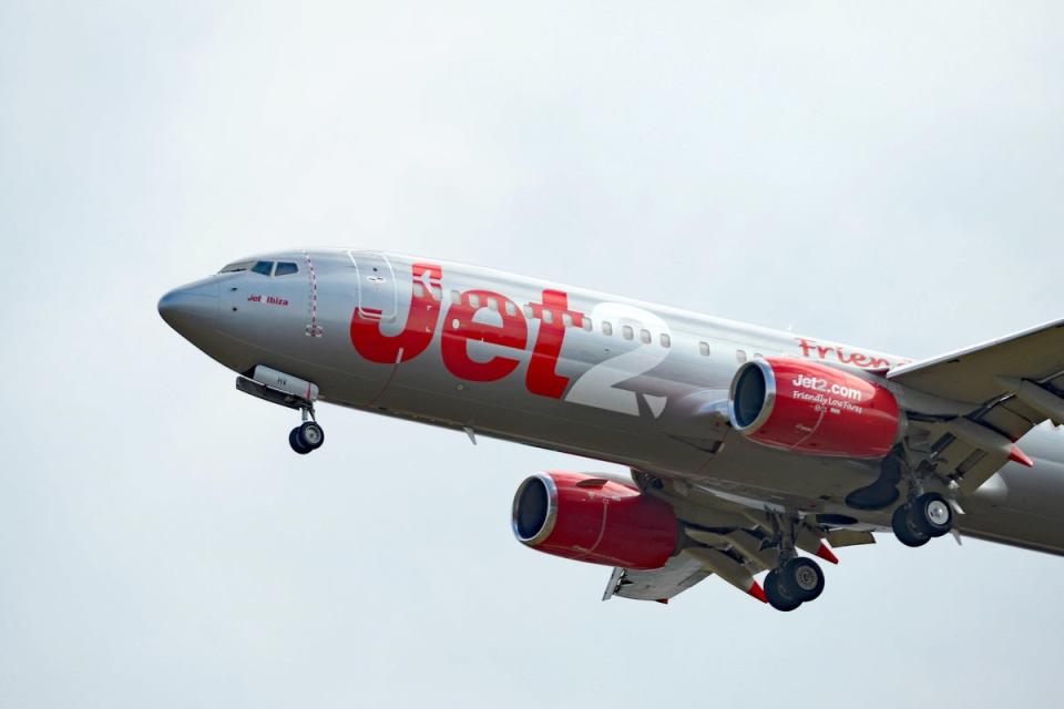 Holiday firm Jet2 has said full-year earnings will be better than expected after swinging to a first half profit, despite a hit of more than £50 million from airport chaos. (PA Wire)