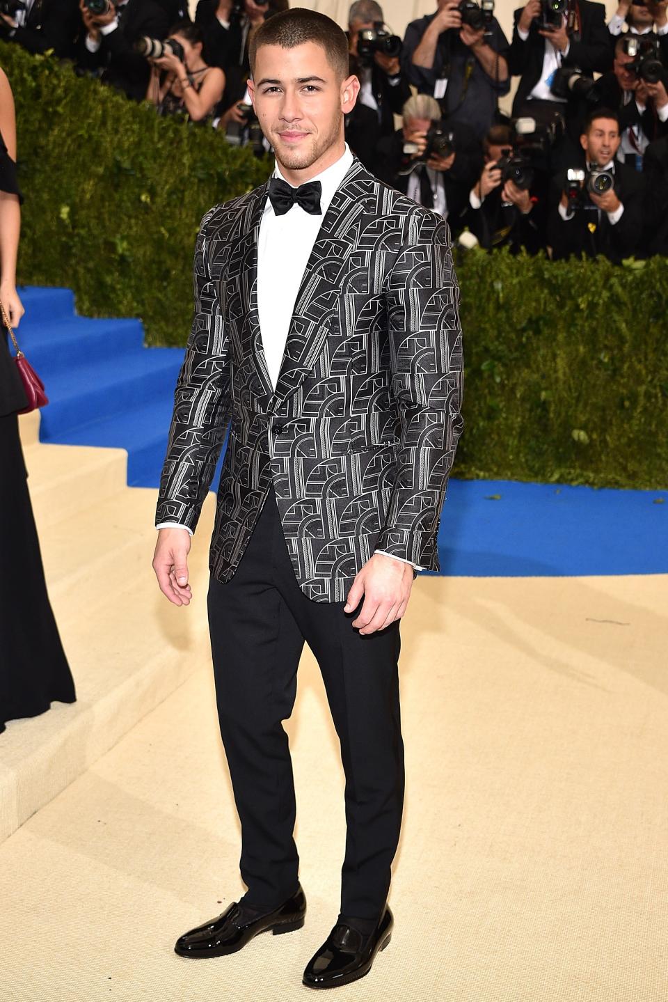 Nick Jonas in Ralph Lauren Purple Label