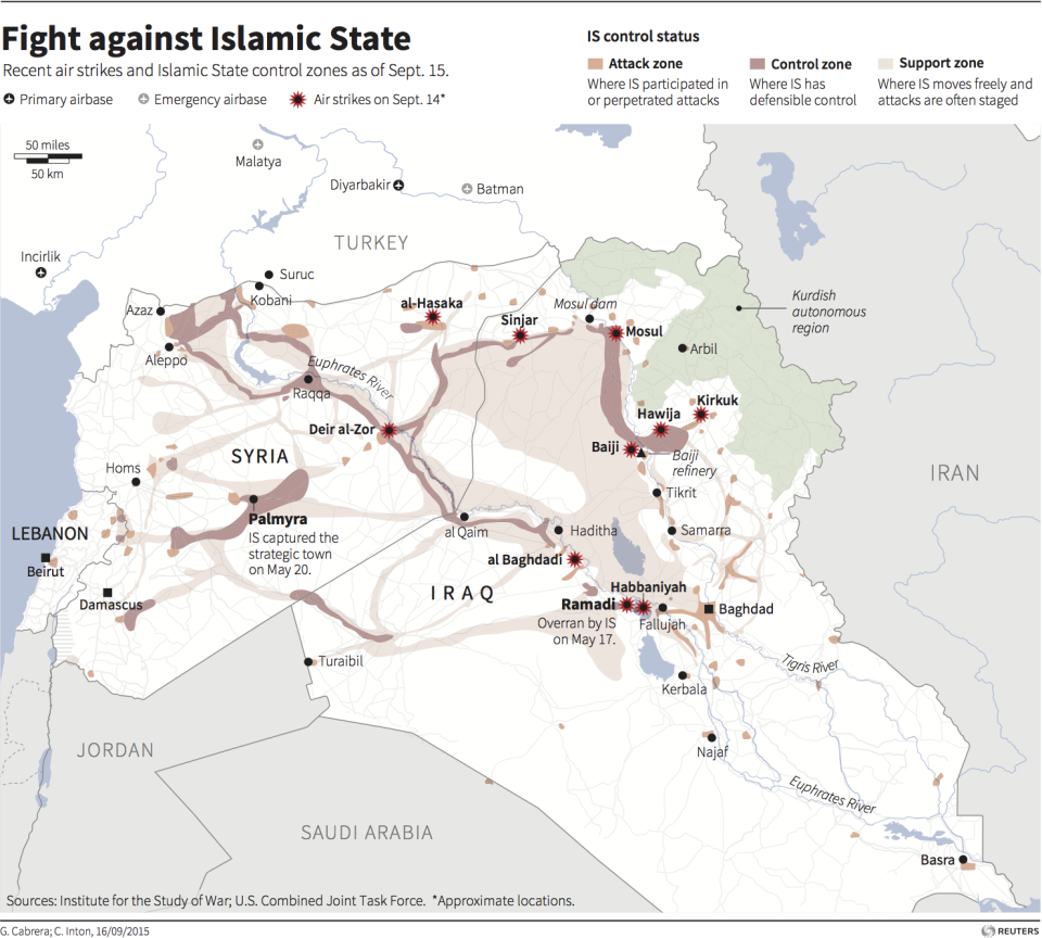 ISIS map