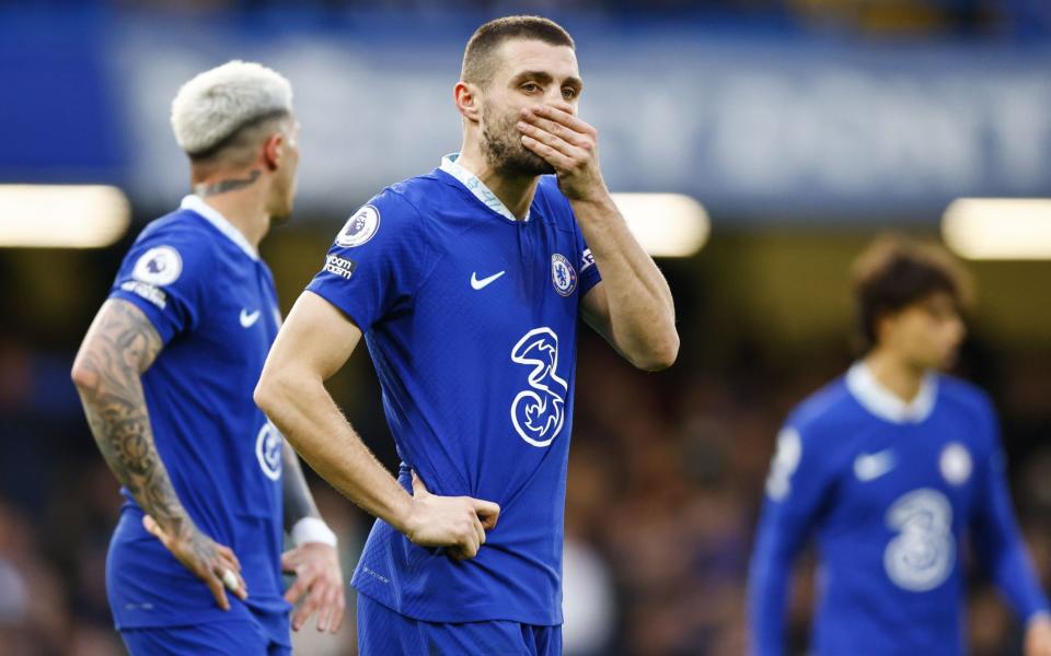 Mateo Kovacic 's expression says it all as Chelsea suffered a 2-0 defeat at home to Aston Villa - Shutterstock/Tolga Akmen