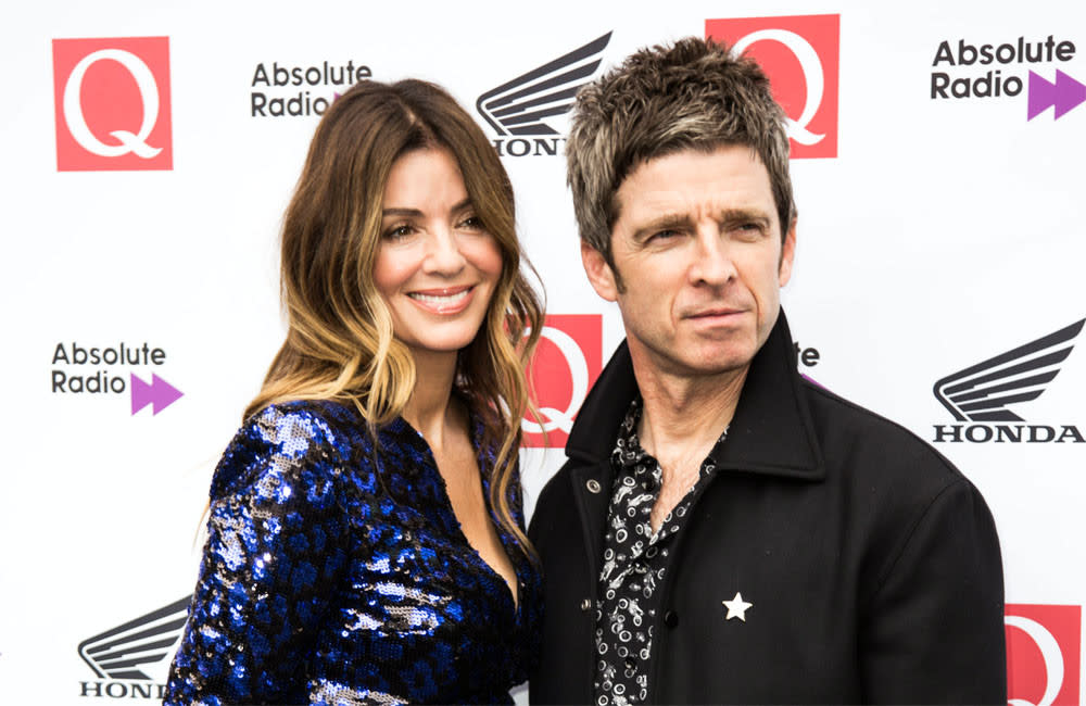 Noel Gallagher with his wife Sara MacDonald credit:Bang Showbiz