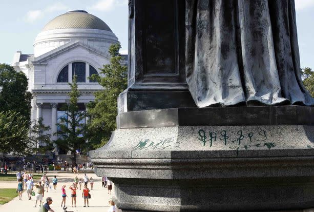 The D.C. Vandalism Suspect Was Found With a Soda Can of Green Paint