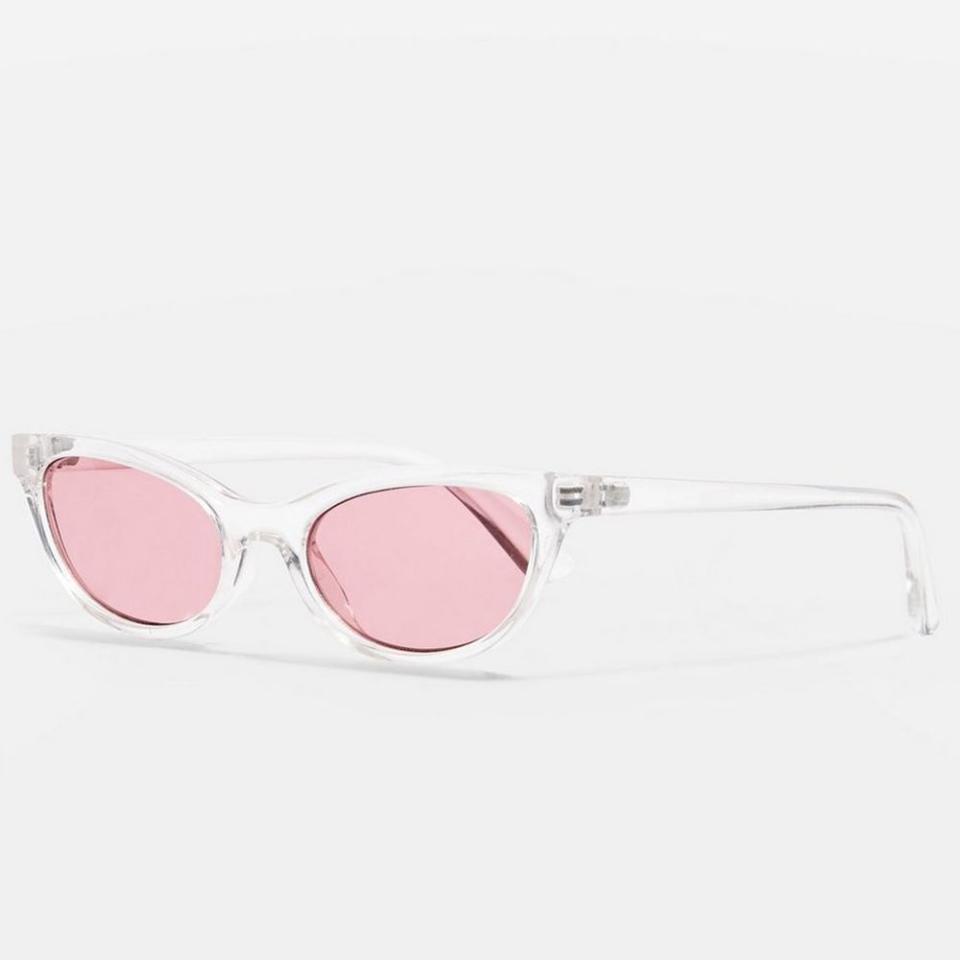 <p>Pearl mini cats eye sunglasses, £16, Topshop</p><p><a rel="nofollow noopener" href="http://www.topshop.com/webapp/wcs/stores/servlet/ProductDisplay?searchTermScope=3&searchType=ALL&viewAllFlag=false&beginIndex=1&langId=-1&productId=31825337&pageSize=20&defaultGridLayout=3&CE3_ENDECA_PRODUCT_ROLLUP_ENABLED=N&searchTerm=TS22T07NPLM&productOnlyCount=1&catalogId=33057&productIdentifierproduct=product&geoip=search&x=25&searchTermOperator=LIKE&sort_field=Relevance&y=11&storeId=12556&qubitRefinements=siteId%3DTopShopUK" target="_blank" data-ylk="slk:BUY NOW;elm:context_link;itc:0;sec:content-canvas" class="link ">BUY NOW</a></p>