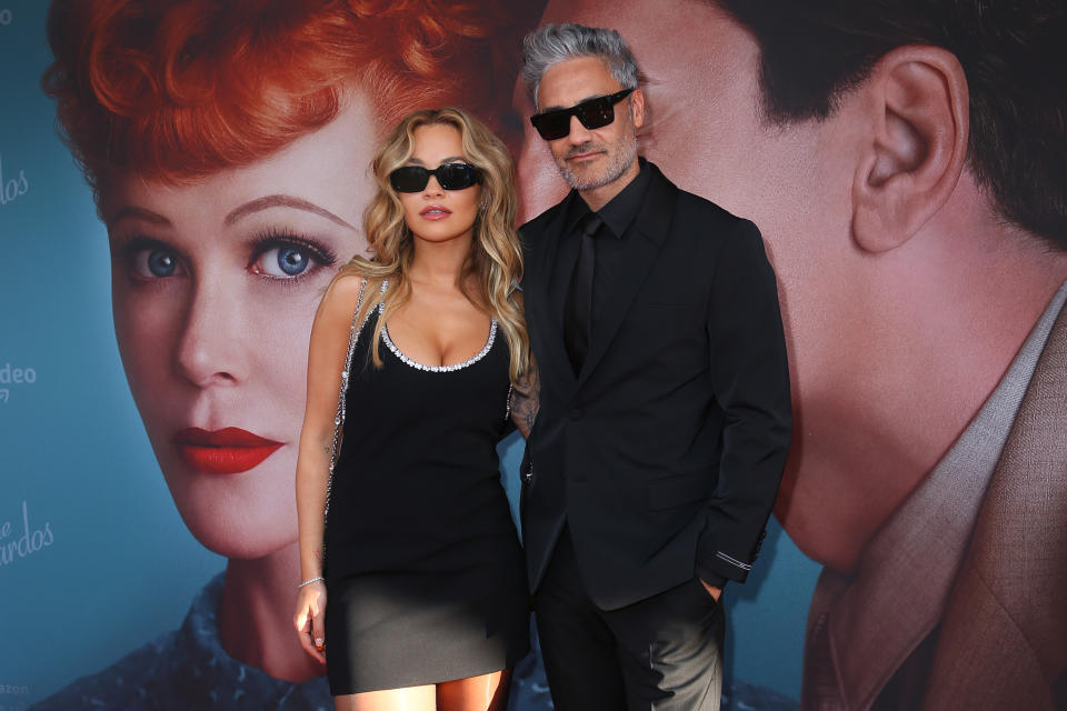 SYDNEY, AUSTRALIA - DECEMBER 15: Rita Ora and Taika Waititi attend the Australian premiere of Being The Ricardos at the Hayden Orpheum Picture Palace on December 15, 2021 in Sydney, Australia. (Photo by Lisa Maree Williams/Getty Images)