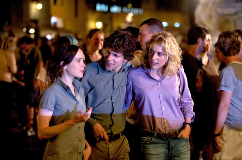 Greta Gerwig starred opposite Jesse Eisenberg and Ellen Page in Woody Allen’s To Rome With Love in 2012