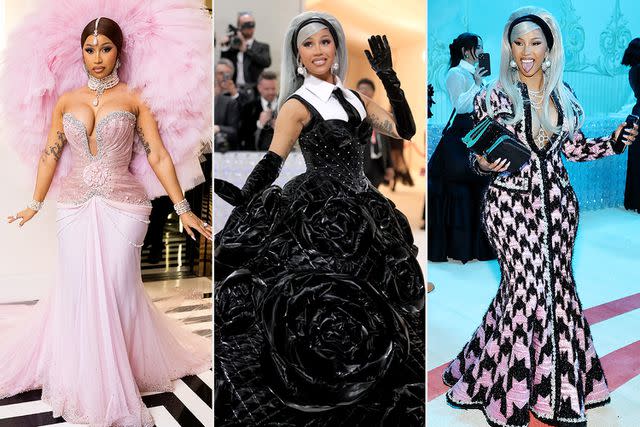 Masato Onoda/WWD via Getty, John Shearer/WireImage, Arturo Holmes/MG23/Getty Cardi B wears three looks to the 2023 Met Gala