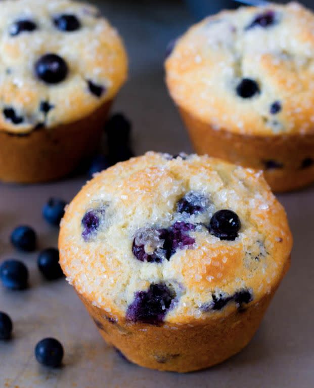 <strong>Get the <a href="http://sallysbakingaddiction.com/2013/01/07/sparkling-jumbo-blueberry-muffins-2/">Sparkling Jumbo Blueberry Muffins recipe</a>&nbsp;from Sally's Baking Addiction</strong>