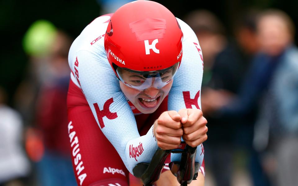 Harry Tanfield, who is currently racing at the Tour of Britain with his trade team Katusha-Alpecin, will feature in the team time trial mixed relay  - 2019 Getty Images