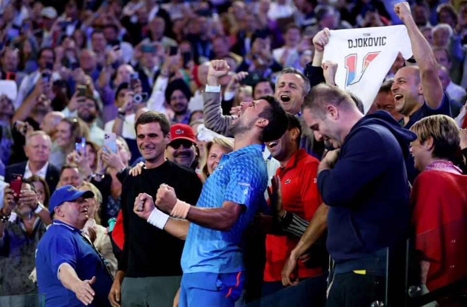 Djokovic won arguably his most satisfying Australian Open yet after the vaccine controversy last year (Getty Images)
