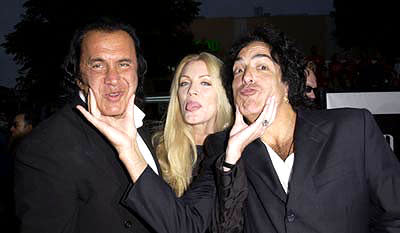 Gene Simmons , Shannon Tweed and Paul Stanley at the Westwood premiere of Warner Brothers' Rock Star