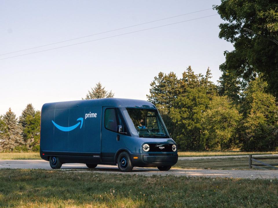 Rivian Amazon delivery van