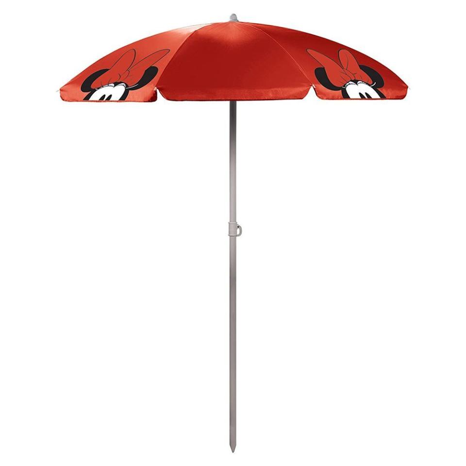 4) Minnie Mouse Beach Umbrella