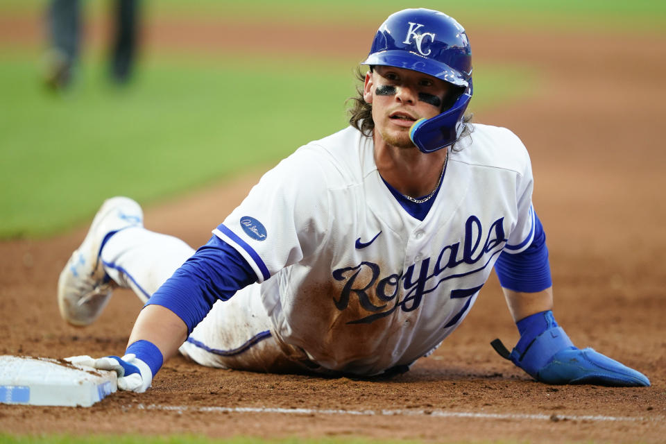 Bobby Witt Jr.  is the most promising young Royals player, but they will need more talent than just his to return to the fray.  (Photo by Kyle Rivas/Getty Images)