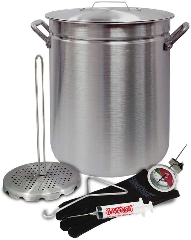 Bayou Classic 32-Quart Stainless Steel Stock Pot and Basket in the Cooking  Pots department at