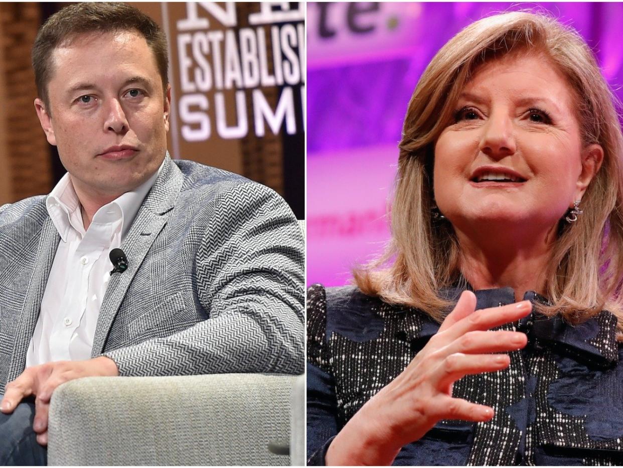 elon musk   Arianna Huffington