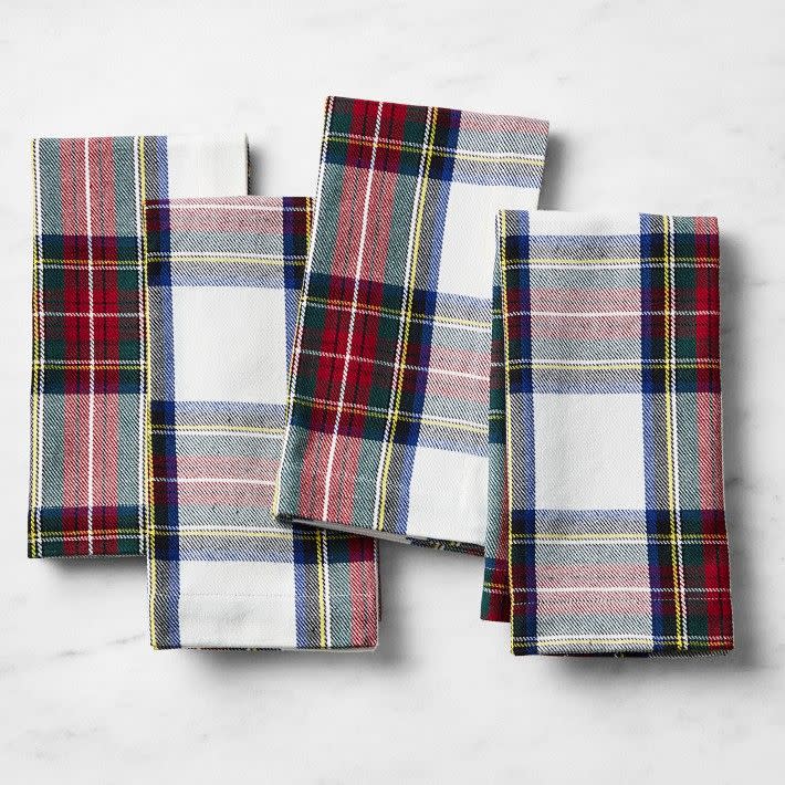 <p><strong>Q & A</strong></p><p>williams-sonoma.com</p><p><strong>$59.95</strong></p><p>We all have that party-throwing friend. Set them up with this classic napkin set in time for the holiday gathering season. You might even get an invite to the next dinner soiree.</p>