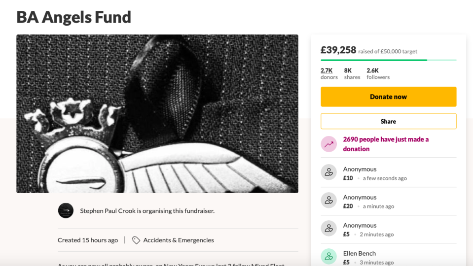 Nearly £40,000 has so far been raised in for the bereaved and injured (Go Fund Me)