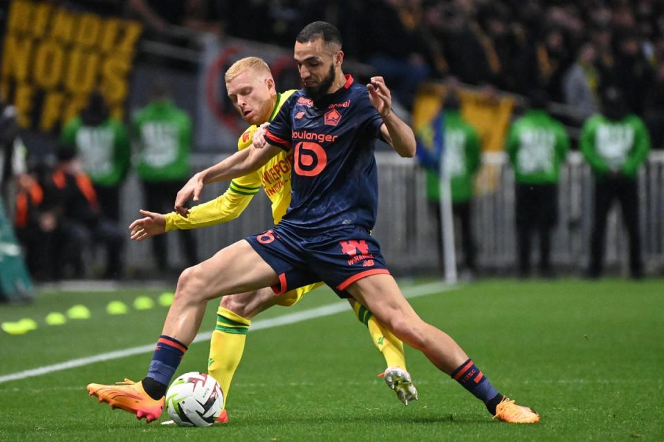 Nabil Bentaleb has played for Lille since last summer (AFP via Getty Images)